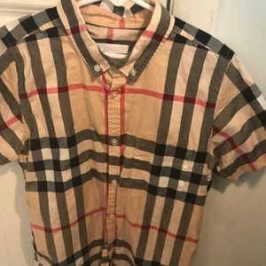 Authentic Burberry Kids Checkered Shirt